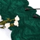 thumbnail image 1 of Nvzi Mantel de gasa plisada con bandera para mesa de queso, decoración para fiestas de bodas, mantel de fiesta (verde oscuro, 300 x 90 cm), 1 of 5