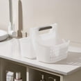 thumbnail image 3 of Mainstays Plastic Clear Shower Caddy Basket, Portable with Handles for Bathroom., 3 of 5