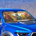 thumbnail image 2 of Yuyamidu Parrot Car Sun Shade Windshield Foldable Car Sunshade for Windshield Fashion Car Window Shades for Hatchback SUV Van Vehicle Blocks Sun Glare UV and Heat, 2 of 7