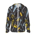 thumbnail image 1 of Vsdgher Outils de Réparation (2) Imprimé Sweat à Capuche Adulte Maillot Dermoprotecteur pour Hommes Femmes, Manches Longues Protection Solaire Chemises de Pêche pour Course Natation-TTG, 1 of 7