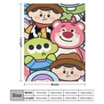thumbnail image 3 of Manta de dibujos animados de Toy Story, súper suave, acogedora y cálida manta de felpa para niños y niñas, mantas de franela ligeras y difusas para sofá, cama, viajes, camping, regalos de 40 x 30, 3 of 8