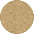 thumbnail image 1 of Ahgly Company Machine Washable Indoor Round Transitional Cinnamon Brown Area Rugs, 3' Round, 1 of 7