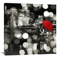 thumbnail image 1 of Global Gallery Dianne Loumer 'A Kiss in the Night (BW detail)' Canvas Wall Art, 1 of 4