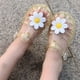 thumbnail image 4 of Zapatos de niña con flores de margaritas, zapatos de gelatina para bebé princesa Baotou, zapatos romanos, 4 of 5