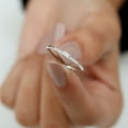 thumbnail image 3 of Empire Jewelry 0.8 Ct Baguette Cut Excellent Casual Stacking Diamond Ring - 14K White Gold Plated Anniversary Rings on Sale - Stackable Rings - Daily Wear Fine Jewelry - Anniversary Gifts, 3 of 5