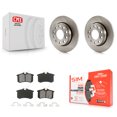 thumbnail image 1 of Transit Auto Rear Disc Brake Rotors and Semi-Metallic Pads Kit for Car Audi A4 Quattro with 255mm Diameter Rotor K8S-101772, 1 of 11