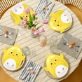 thumbnail image 4 of Chick Paper Plates Cartoon Yellow Chicken Shape Disposable Plates for Party Tableware, 4 of 4