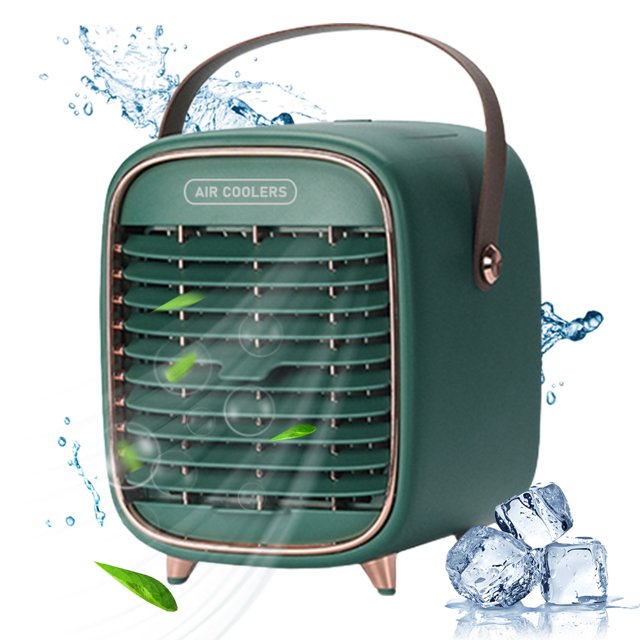 Aire Acondicionado Portátil Mini Ventilador De Escritorio Recargable Por Usb Humidificador De 3 Velocidades Para Habitación Oficina Y Exterior Speravity HA047669-02