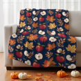 Fall Harvest Throw Blanket Sherpa Fleece Blanket 50