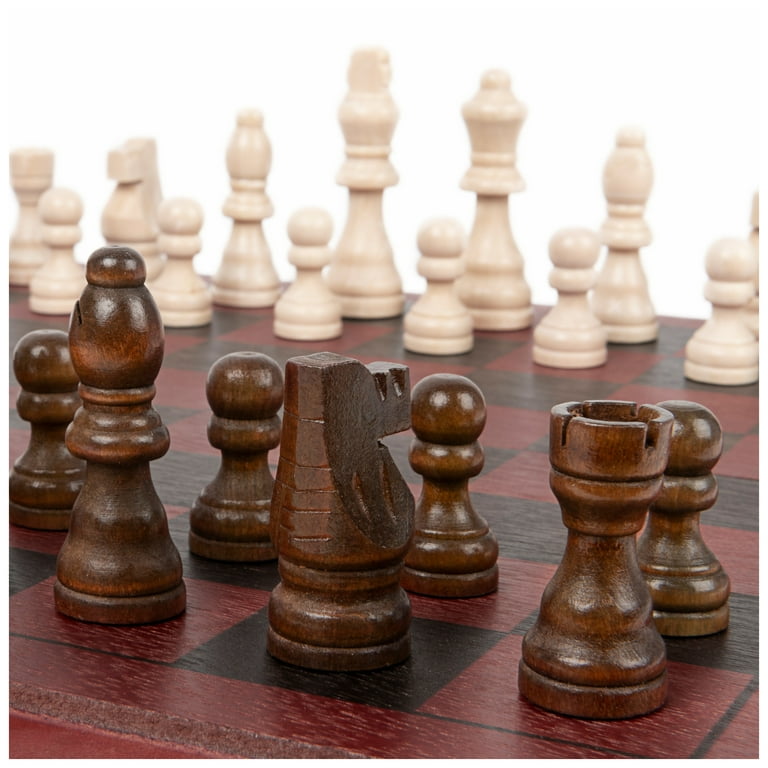 Spin Master Games, Wood Chess, Checkers, and Backgammon 3-in-1 Set