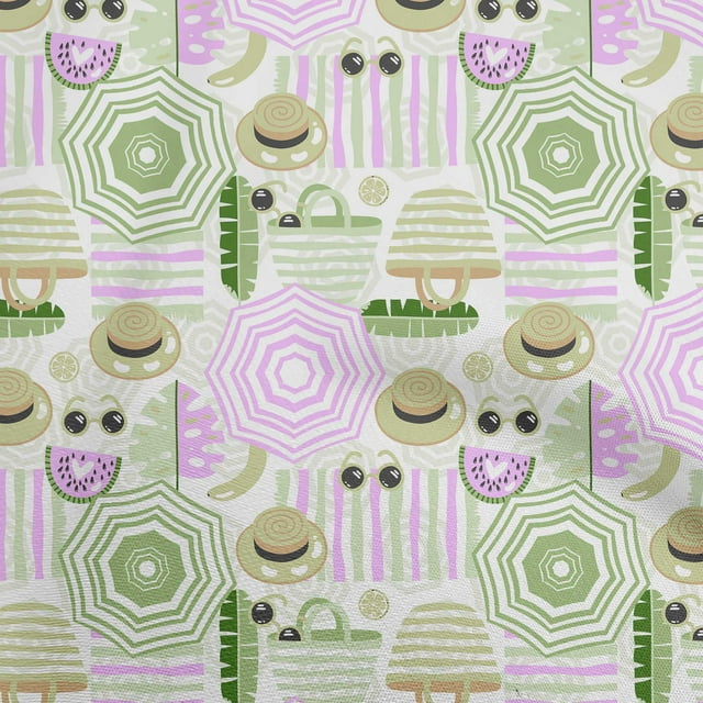 oneOone Velvet Light Green Fabric Beach Craft Projects Decor Fabric Printed By The Yard 58 Inch Wide