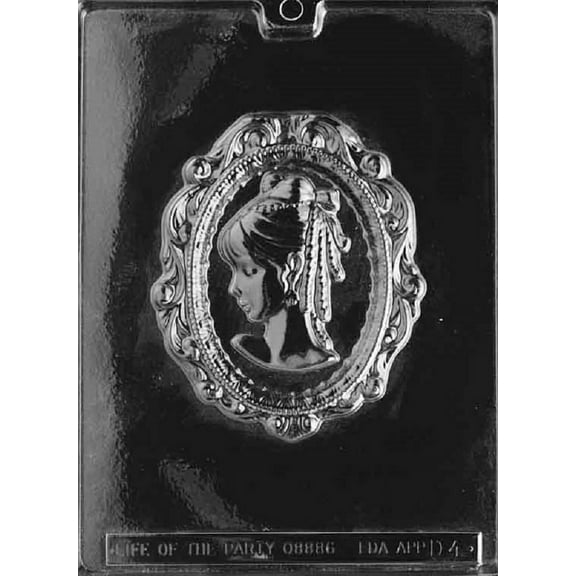 Grandmama's Goodies D004 Large Cameo Chocolate Candy Soap Mold with Exclusive Molding Instructions
