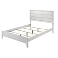 thumbnail image 6 of New Beautiful Furniture White 4pc Bedroom Set Queen Size Bed Dresser Mirror Nightstand Wave Texture, 6 of 11