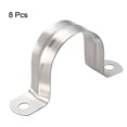 thumbnail image 3 of Unique Bargains 35mm Rigid Pipe Strap, 304 Stainless Steel, 2 Hole Clamps, 8 Pcs, 3 of 3