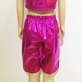 thumbnail image 4 of oqasdz Girls Shorts Metallic Sequins Dance Outfits Shiny Hot Athletic Performace Loose Straight Leg Shorts Size 12 Y-13 Y, 4 of 5