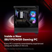 iBUYPOWER Element SE Gaming PC Desktop Computer AMD Ryzen 7 8700F CPU, AMD Radeon RX 7700 XT 12GB GPU, 32GB DDR5 5200MHz RAM, 1TB NVMe SSD, Windows 11 Home, Gamer Keyboard and Mouse - ESA7R77XT02