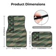 thumbnail image 4 of Daiia Jungle Green Camo USA Flag Printed Car Floor Mats Set of 4, Durable Non Slip Auto Floor Carpet, Car Interior Carpets Proof Foot Pads Anti-Slip Cushion Automoetive Accessories, 4 of 6