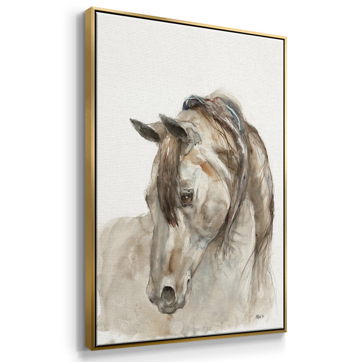 Dream with Me Framed Premium Gallery Wrapped Canvas - Ready to Hang - 25 x 37 - Gold Floating Frame