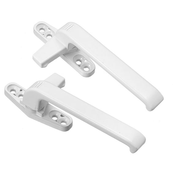 Unique Bargains 2pcs Window Sash Latch Lock Zinc Alloy Power Coating Right Left Hand White