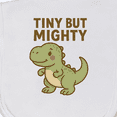 thumbnail image 3 of Inktastic Tiny but Mighty Dinosaur Cartoon Design Baby Burp Cloth, 3 of 3