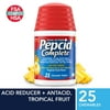 Pepcid Complete Acid Reducer + Antacid Chews, Tropical Fruit, 25 Ct