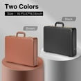 thumbnail image 3 of BAGAKE Briefcases - 18.1 x 3.47 x 16.14 Inch Attache Briefcase with Dual Combination Lock, PU Leather Locking Briefcase for Personal Items, Documents, Lapt, 3 of 7