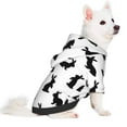 thumbnail image 5 of Cauagu Black Rabbit Pattern Winter Pet Hoodie Sweatshirts- Dog Hoodie Sweater with Leash Hole - Cute Dog Hoodie - Pet Clothes Puppy Cat Custume -XX-Large, 5 of 8