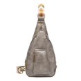 thumbnail image 3 of Bolso de mujer Bolso de cintura retro para mujer Correa de hombro de jacquard colorida Bolso de pecho de PU de moda de Amazon, 3 of 5