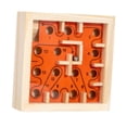 thumbnail image 2 of yotijay Wooden Labyrinth Board Game Activity Board Develop Fine Motor Skills Educational Orange, 2 of 9
