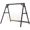 Carbonized, variant on GlowPlume 770lbs Porch Swing Frame, Heavy Duty A-Frame Wooden Swing Stand with Reinforced Bars, Freestanding Hanging Chair Stand Only for Porch, Lawn, Garden, Backyard, Carbonized