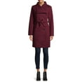 thumbnail image 2 of Mark Alan Women’s Long Asymmetrical Wrap Coat with Belt, 2 of 6