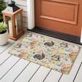 thumbnail image 4 of Happy Easter Entryway Rug 2'x3'&nbsp; Non Slip Front Door Mats, Spring Watercolor Rabbits Eggs Flower Beige Entrance Rugs Indoor Outdoor Carpet, Washable Floor Mats Small Area Rug for Bedroom Kitchen, 4 of 8