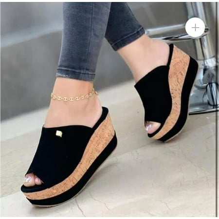 

Women Wedge Slippers Peep Toe Platform Women Shoes 2022 New Fashion Summer Sandals Outdoor Casual Ladies Flip Flops Sizes 35-43