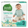 New Seventh Generation Free and Clear Baby Diapers, Size 3, 16 lbs to 24 lbs, 124/Carton,Each