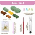 thumbnail image 2 of Bag DIY Crochet Kit Complete Beginner Crochet Kits Sunflower Crocheting Phone Bag Starter Step-by-Step Video Tutorials Learn to Stitch 3D Knitting Crochet Amigurumi Kits for Adult Starters Colorful, 2 of 5