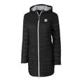 thumbnail image 2 of Women's Cutter & Buck Black Pittsburgh Steelers Rainier PrimaLoft- Eco Insulated Full-Zip Hoodie Long Coat, 2 of 3