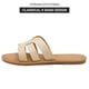 thumbnail image 3 of Sandalias Mazeskin de espuma viscoelástica con banda en H para mujer, rafia, talla 38, 3 of 6