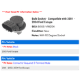 thumbnail image 2 of Bulb Socket - Compatible with 2001 - 2004 Ford Escape 2002 2003, 2 of 2
