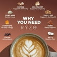thumbnail image 5 of RYZE SUPERFOODS Mushroom Coffee Dark Roast, 6 Adaptogenic Mushrooms & Prebiotic Blend, Instant Coffee Supports Energy, Focus, Digestion & Immunity, Lions Mane & Turkey Tail, 30 Servings., 5 of 8