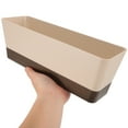 thumbnail image 2 of Windowsill Flower Pot Window Box Planter Rectangular Planter Box with Saucer Small Plant Container for Succulents Patio Balcony Use, 2 of 5