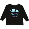 thumbnail image 3 of Inktastic My Nonni Whale-y Loves Me Boys or Girls Long Sleeve Toddler T-Shirt, 3 of 5