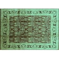 thumbnail image 1 of Ahgly Company Indoor Rectangle Oriental Turquoise Blue Industrial Area Rugs, 7' x 9', 1 of 4