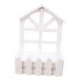 thumbnail image 1 of Valla de madera con estacas, maceta artificial para flores, cesta de flores para montar en la pared, para decoración de interiores y exteriores, bodas Cabeza de punta, 1 of 8