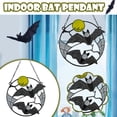 thumbnail image 2 of Luna Bat Panel Decorativo Ventana Pared Teñido Bruja Gótico Adornos Pendan Colgando Casa, 2 of 6