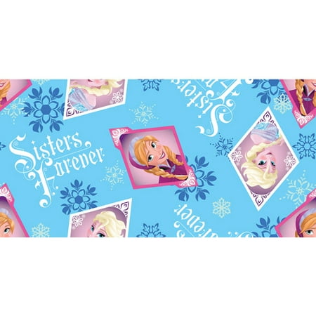 Disney Frozen Sisters Forever Toss Fleece Fabric, 59/60" Wide, Sold by the Yard