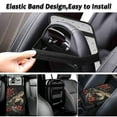 thumbnail image 6 of Yuyamidu Sea Turtle Center Console Armrest Covers for Cars Trucks SUVs Red Hibiscus Auto Armrest Cover Pad Flannel Center Console Cover Pad Car Decorative Accessories, 6 of 7