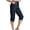 #4_Dark Blue, variant on Women's Baggy Cargo Capri Pants with Pockets - Lightweight Quick-Dry Water Resistant Hiking Pants | Elastic Waist Casual Drawstring Cropped Joggers