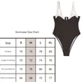 thumbnail image 3 of Swimsuit Women One Piece en V Cutestado Modesto Patchwork Bikini Set (L), 3 of 9