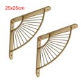 thumbnail image 1 of Monstrate 2 piezas de soporte de ángulo de plegado triangular montado en la pared de Metal, estantería pesada, soporte de esquina, banco de Decoración del hogar 25 cm * 25 cm, 1 of 6