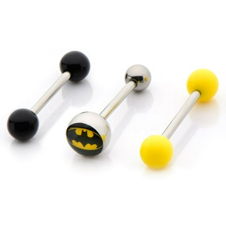 WB- Stainless Steel 14G Batman Bar, 3 Pack